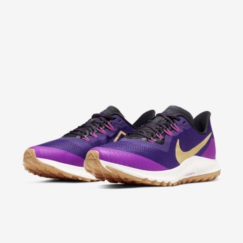 Nike Air Zoom Pegasus 36 Trail - Női Futócipő - Lila/Szürke/Lila/Arany